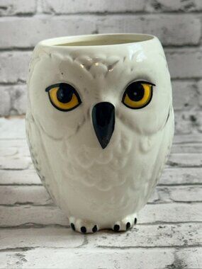 Harry Potter Hedwig Owl Coffee Mug Cup Figurine Warner Magic Wizard Snowy Bird
